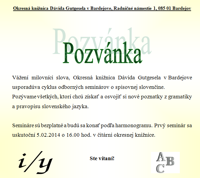 ok dg seminare o sk pravopise