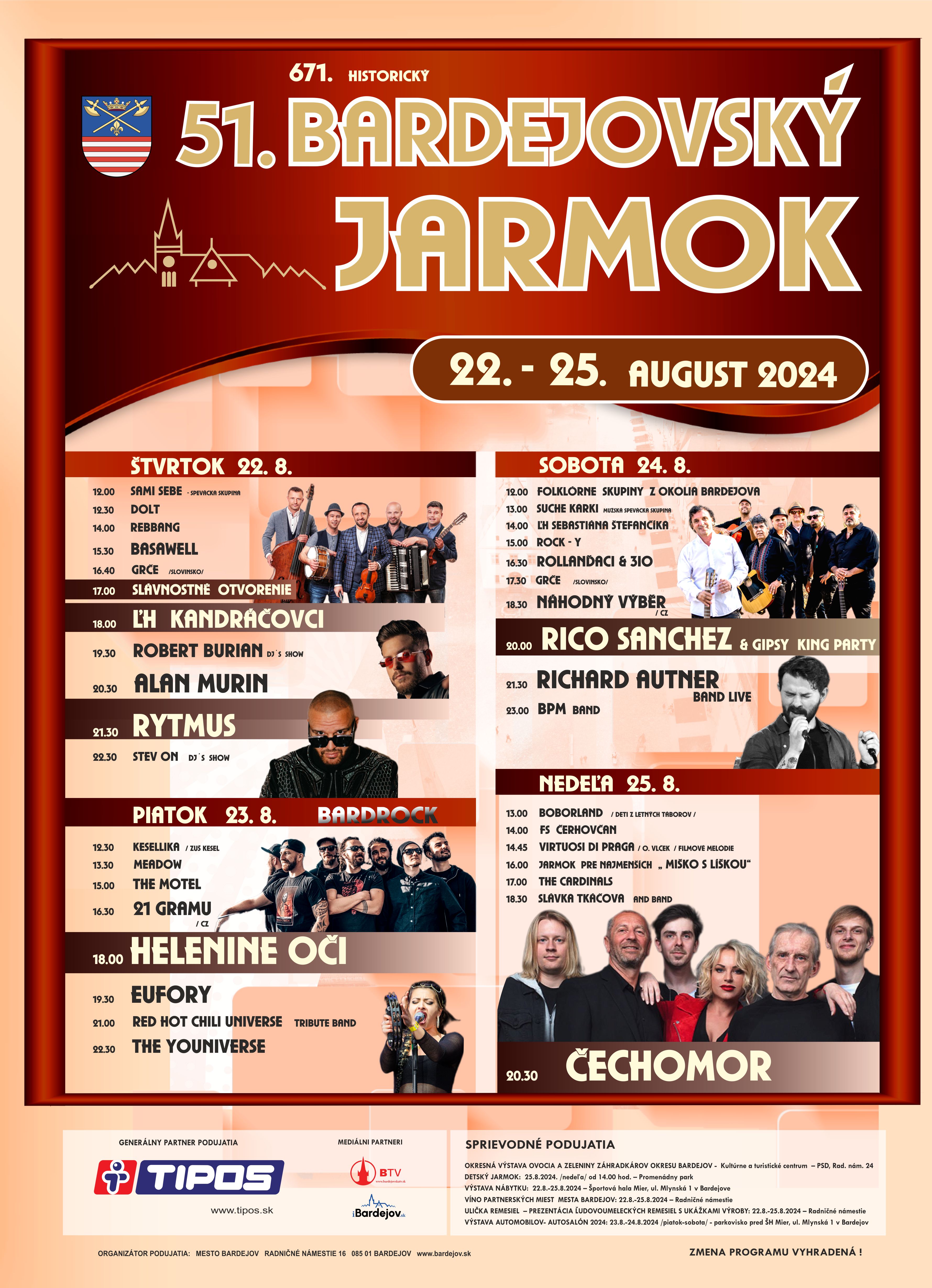 Bardejovský jarmok poster 2024 a