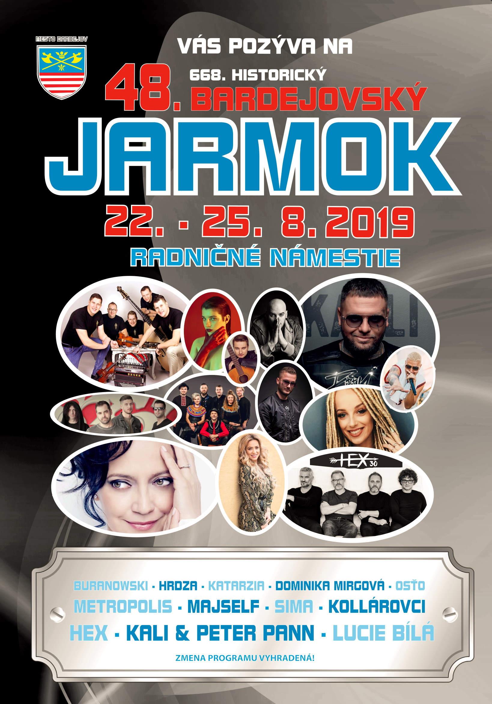 bardejovsky jarmok 2019 poster CB