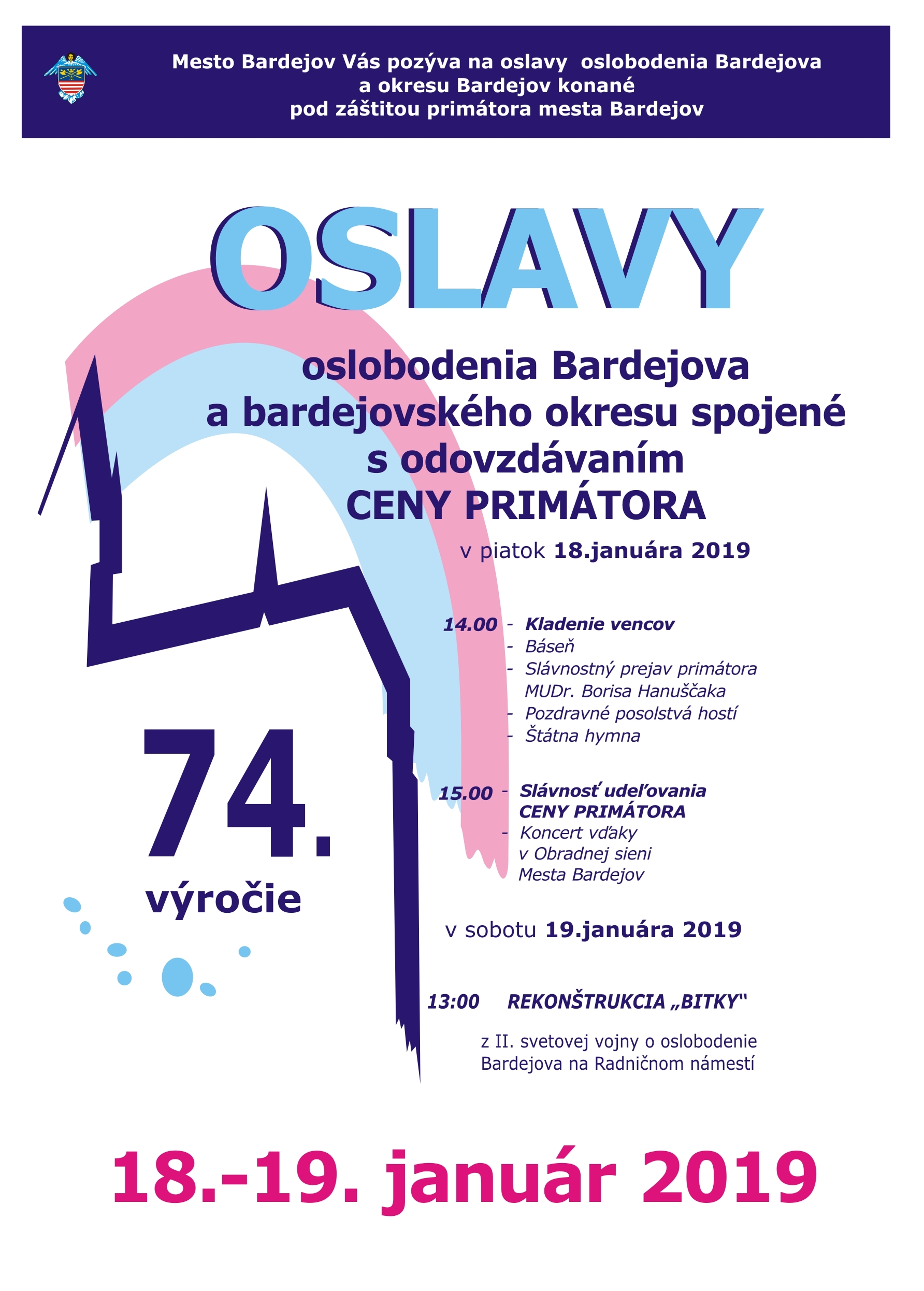 oslavy plagát 2019