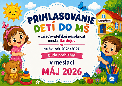 Prihlasovanie detí do MŠ