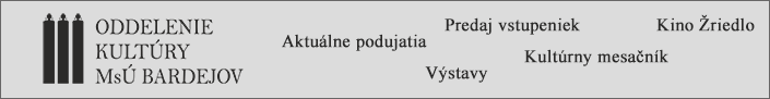 Oddelenie Kultúry